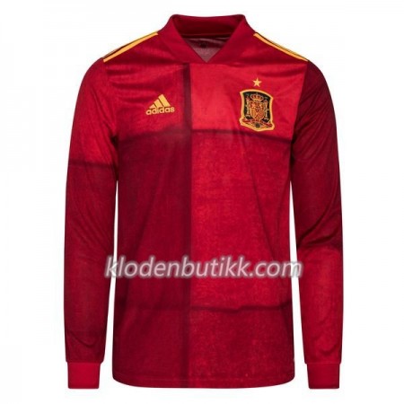 Spania Hjemme Fotballdrakt Euro 2020 Langermet